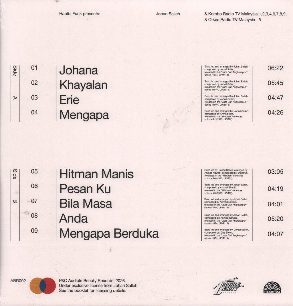 Johari Salleh - Jazz Dari Angkasapuri - Lp