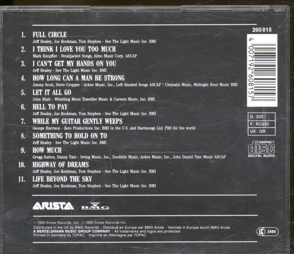 Jeff Healey Band - Hell To Pay - Cd