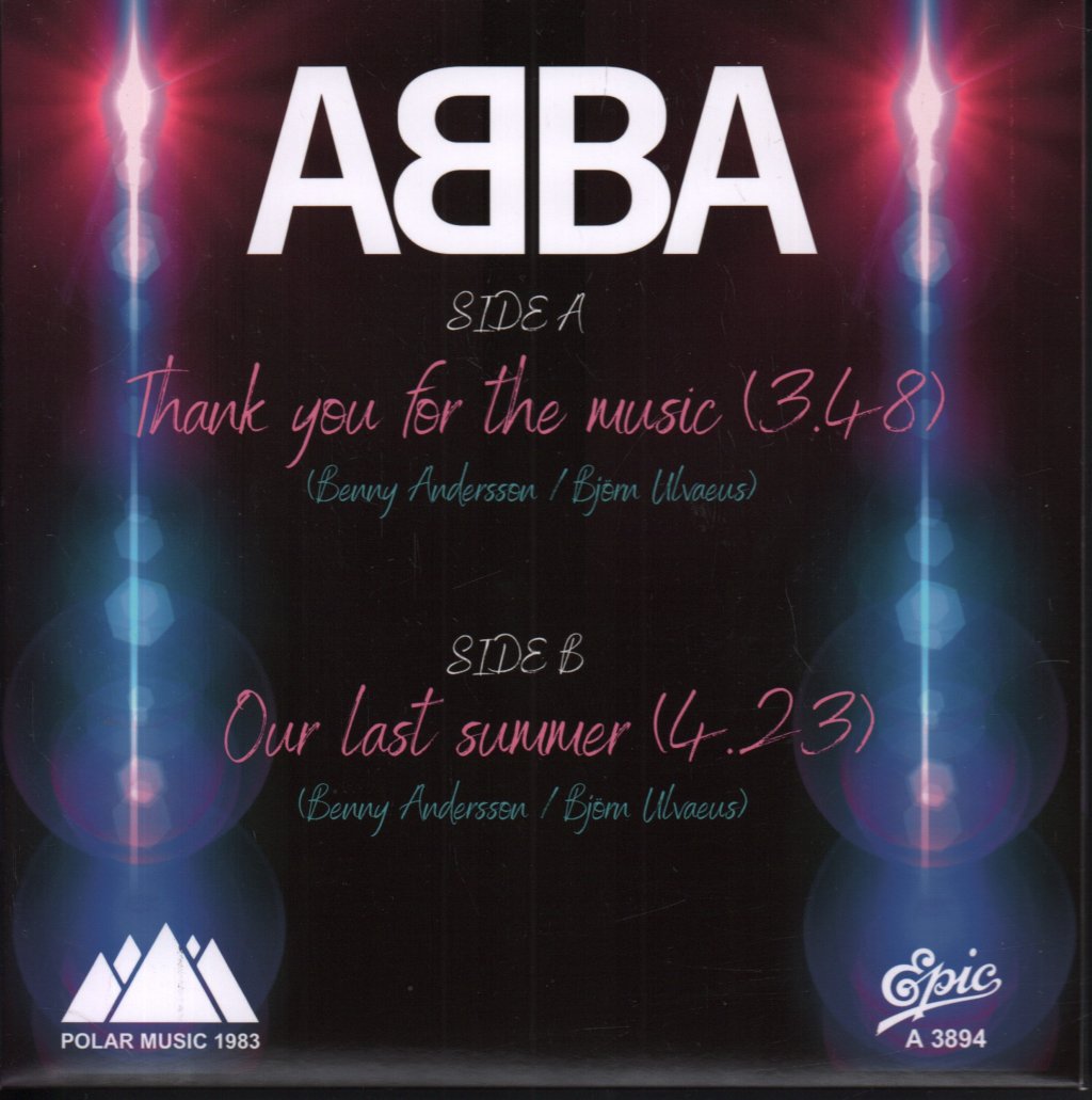 ABBA - Thank You For The Music - 7 Inch