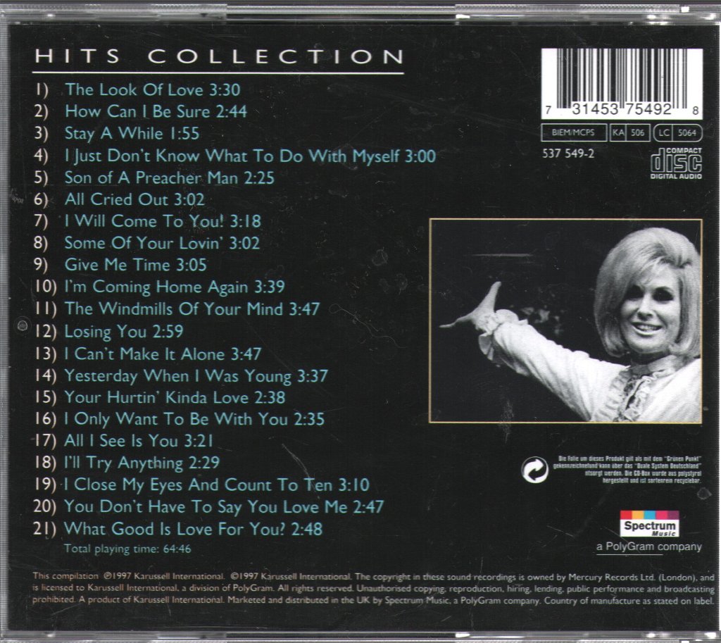 Dusty Springfield - Hits Collection - Cd