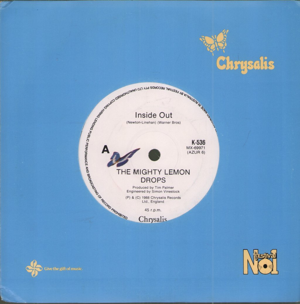 Mighty Lemon Drops - Inside Out - 7 Inch