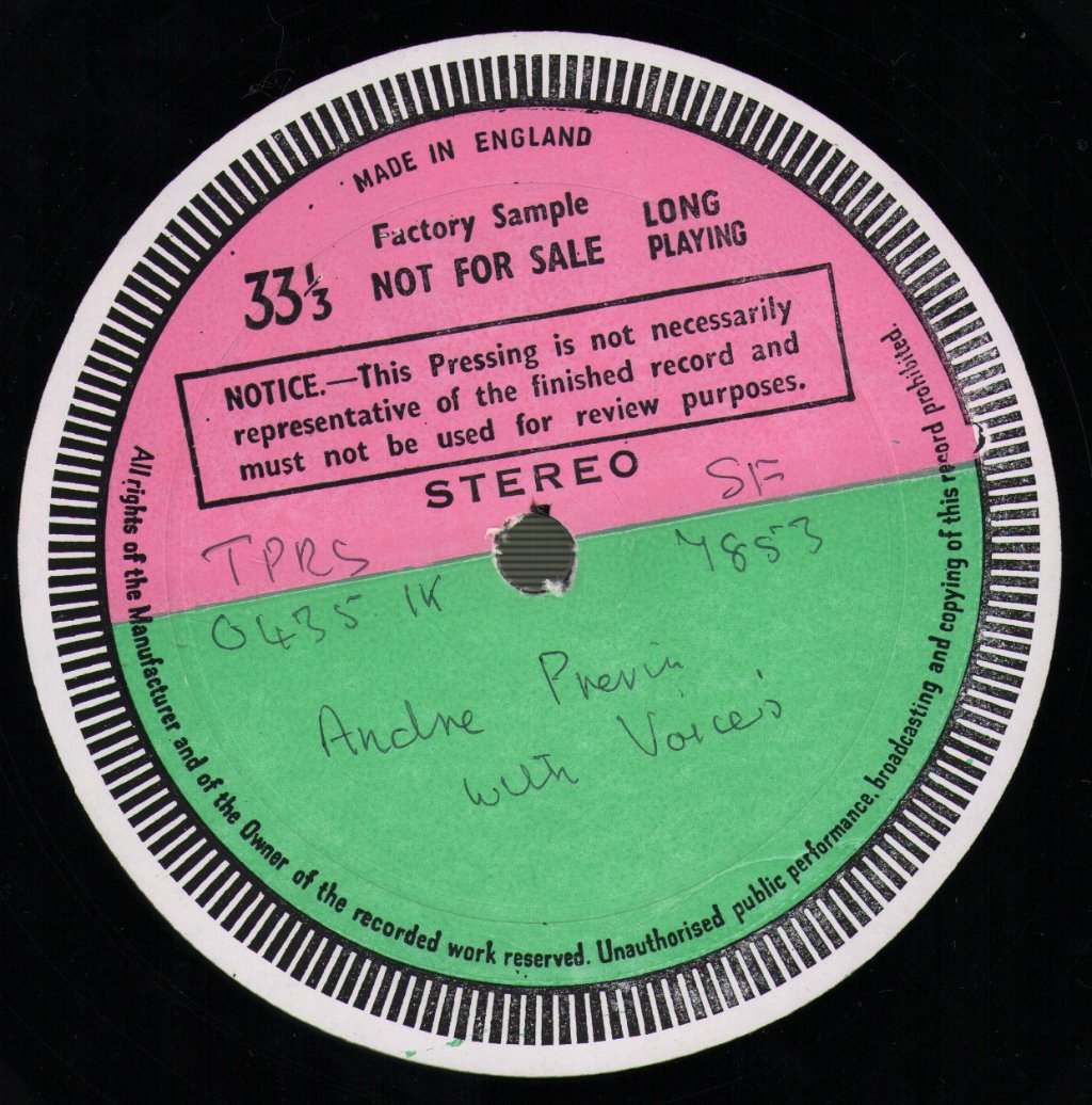Andre Previn - Previn With Voices - Lp