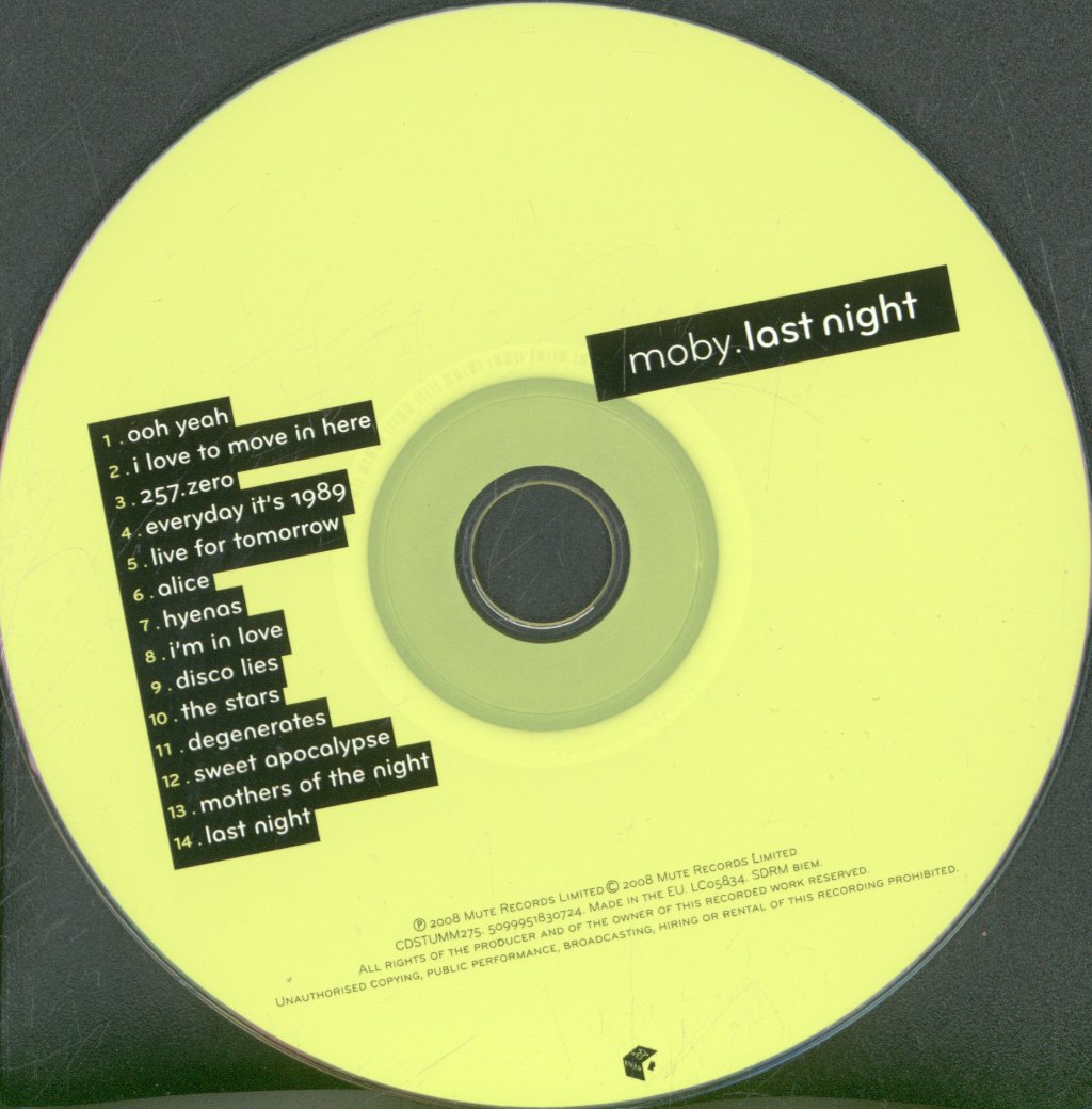 Moby - Last Night - Cd