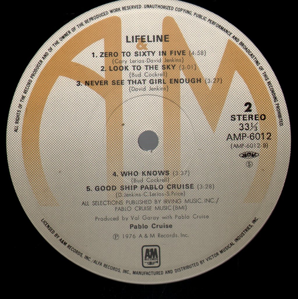 Pablo Cruise - Lifeline - Lp
