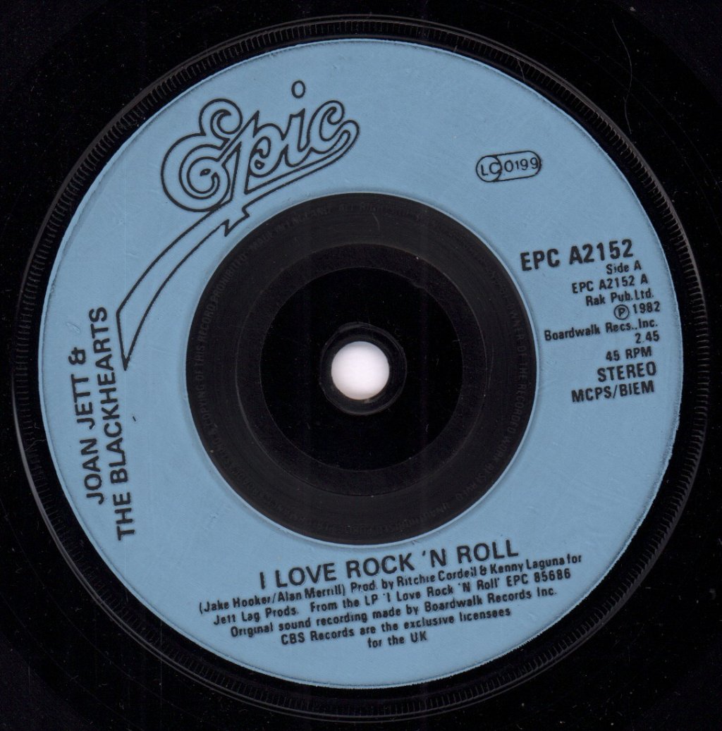 Joan Jett And The Blackhearts - I Love Rock N Roll - 7 Inch