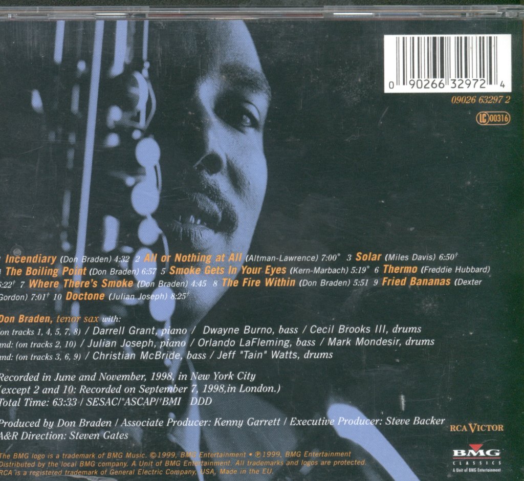Don Braden - Fire Within - Cd