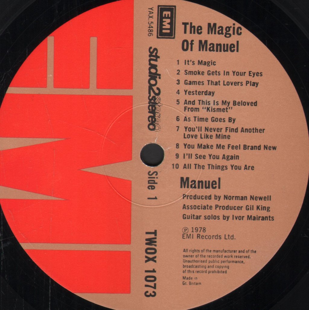 Manuel (70'S Artist) - Magic Of Manuel - Lp