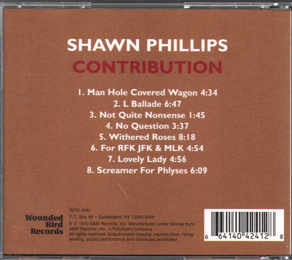 Shawn Phillips - Contribution - Cd