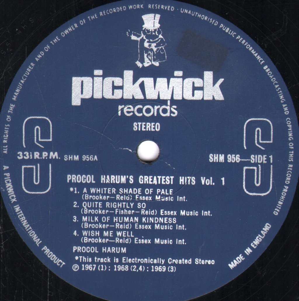 Procol Harum - Greatest Hits Vol 1 - Lp