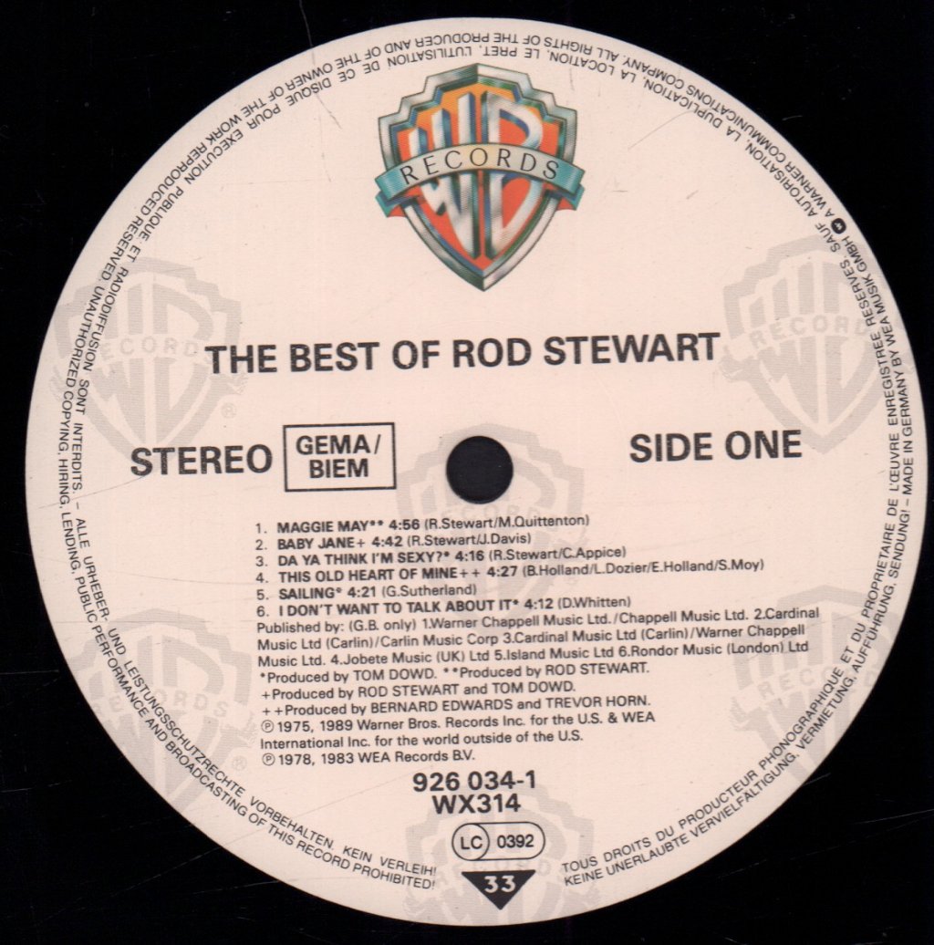Rod Stewart - Best Of - Lp