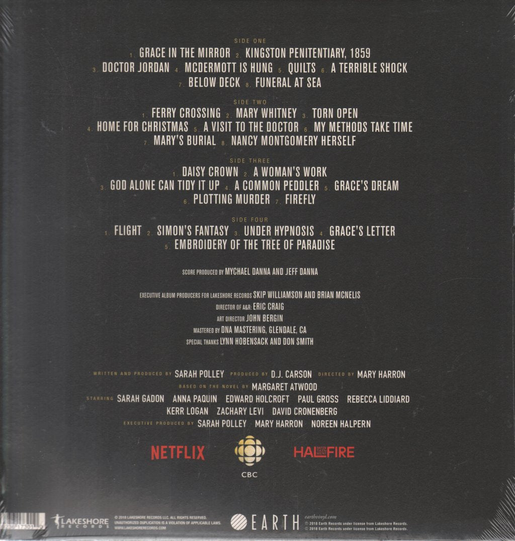 Mychael Danna And Jeff Danna - Alias Grace (Original Mini-Series Soundtrack) - Double Lp