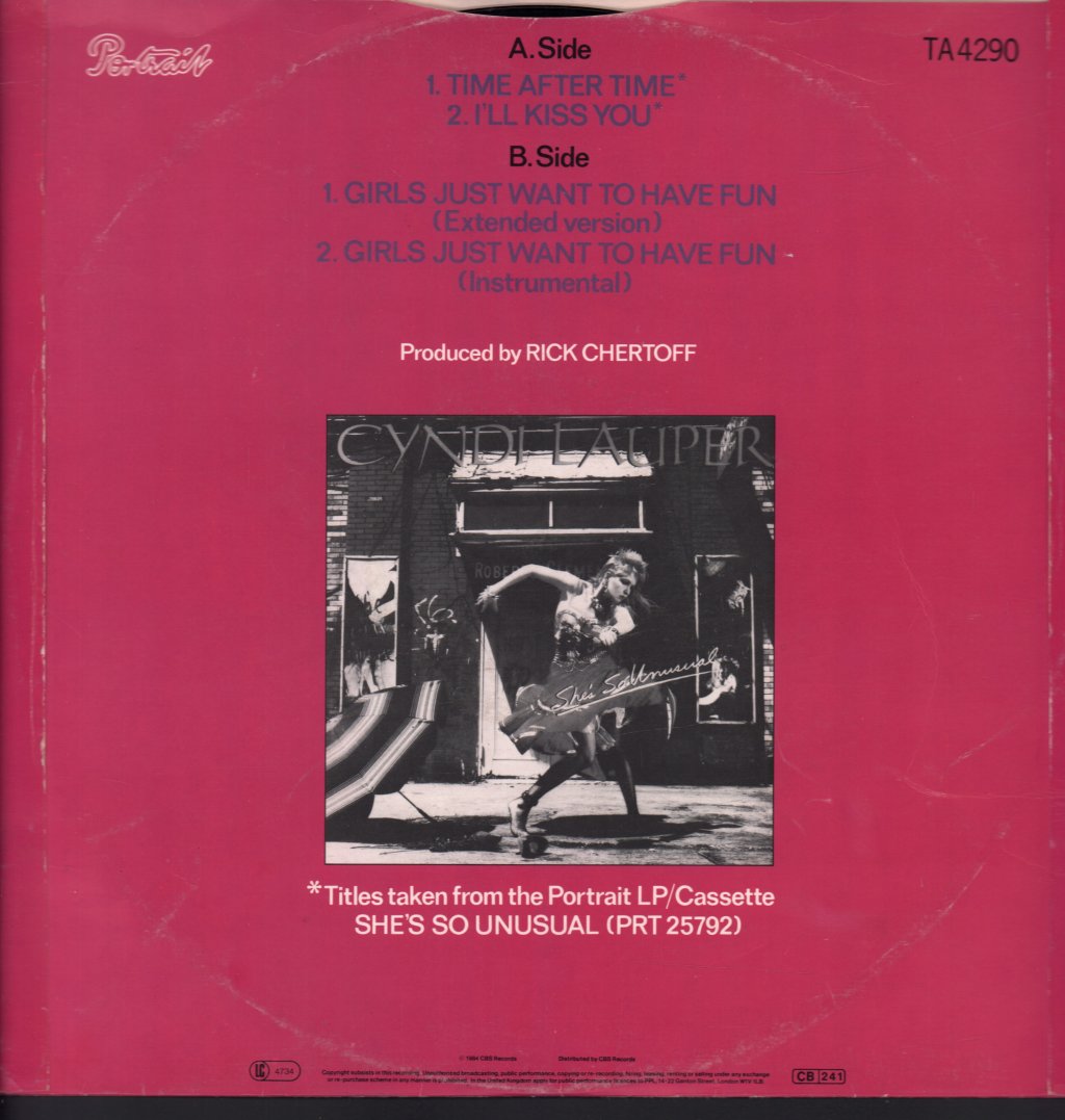 Cyndi Lauper - Time After Time - 12 Inch