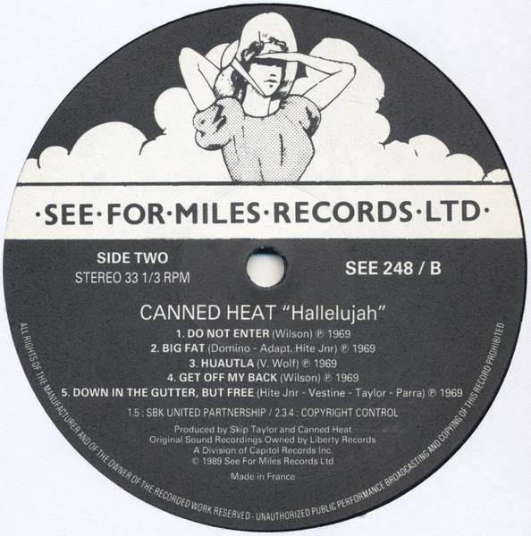 Canned Heat - Hallelujah - Lp