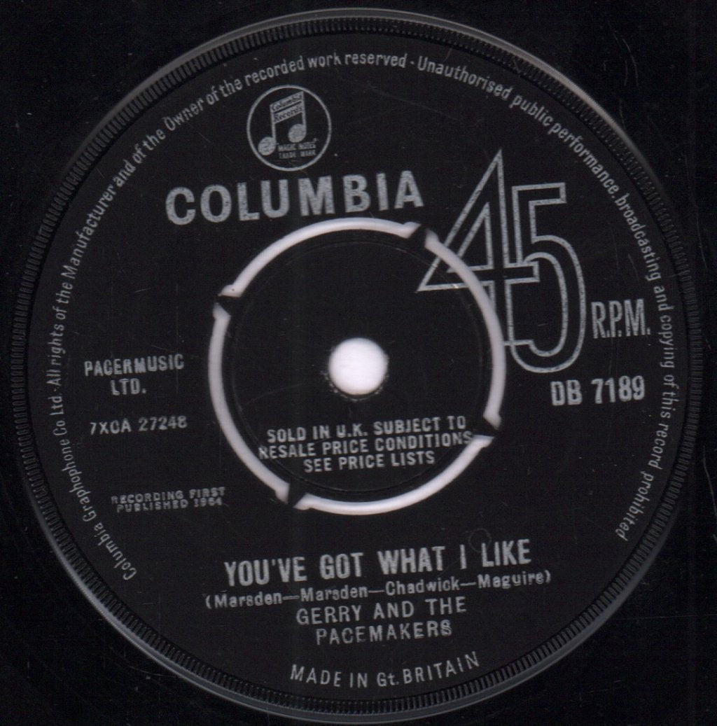 Gerry And The Pacemakers - I'm The One - 7 Inch