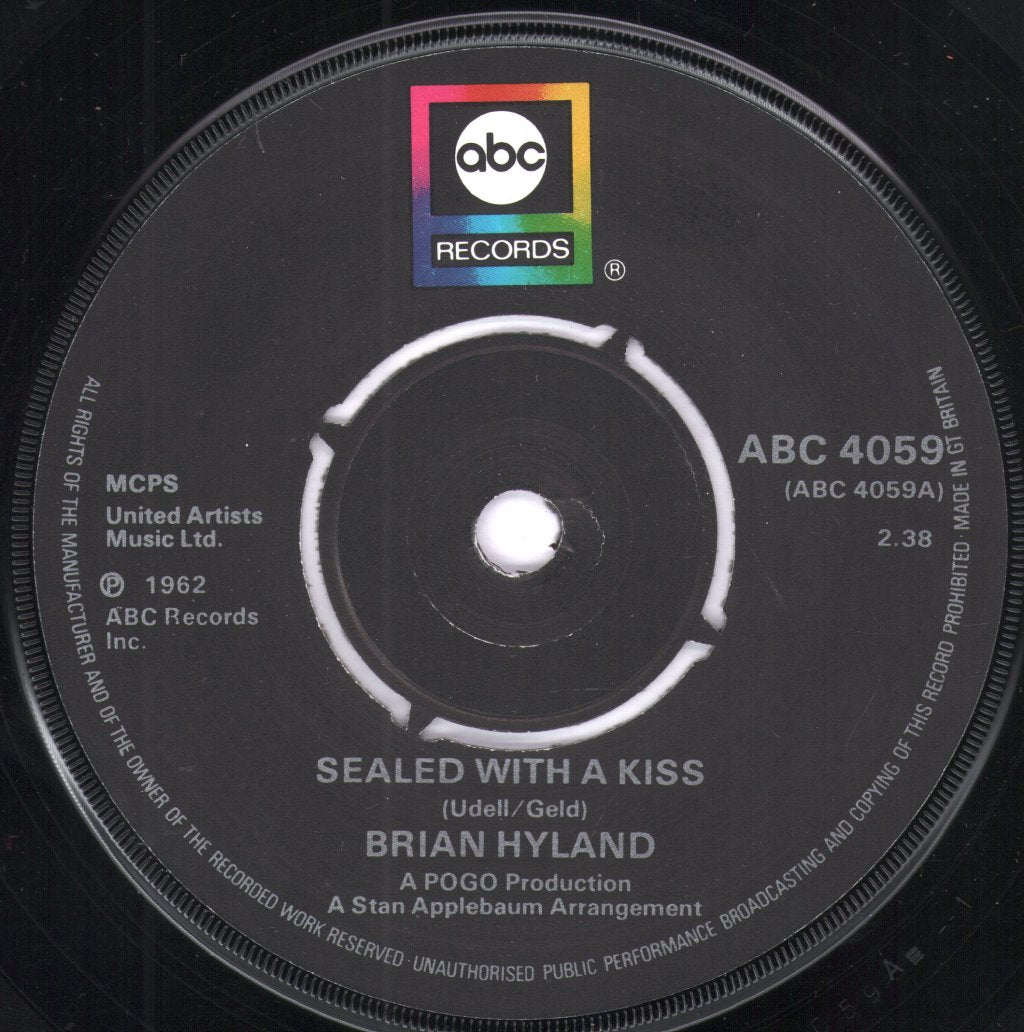 Brian Hyland - Sealed With A Kiss - 7 Inch