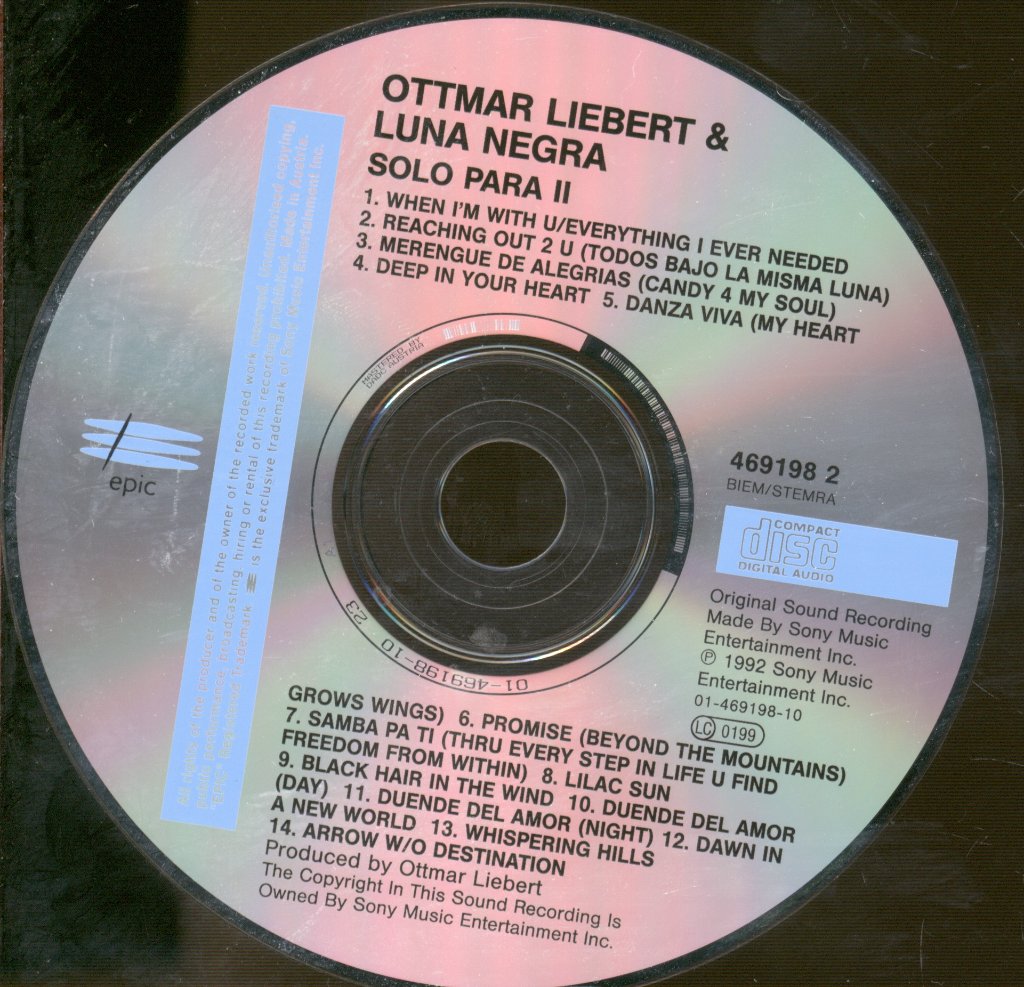 Ottmar Liebert And Luna Negra - Solo Para Ti - Cd