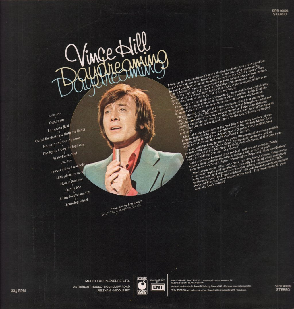 Vince Hill - Daydreaming - Lp