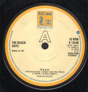 Beach Boys - It's Ok - 7 Inch