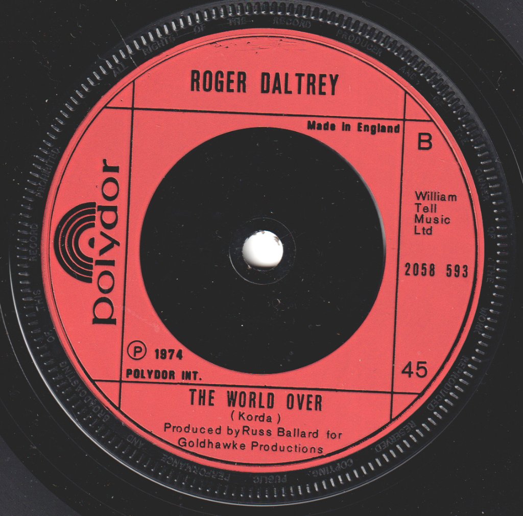 Roger Daltrey - Get Your Love - 7 Inch