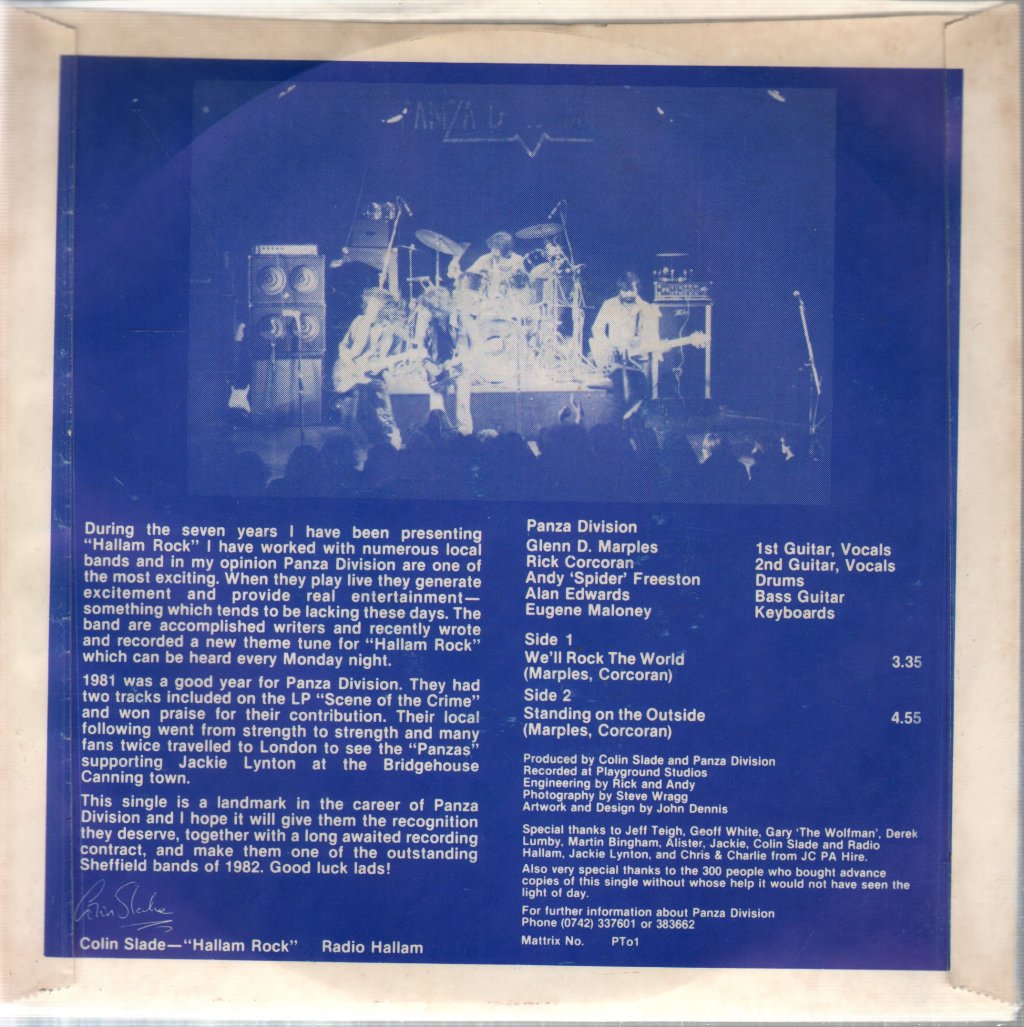 Panza Division - We'll Rock The World - 7 Inch