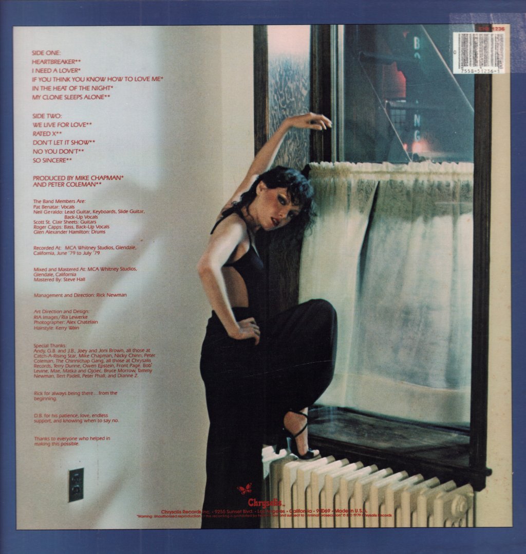 Pat Benatar - In The Heat Of The Night - Lp