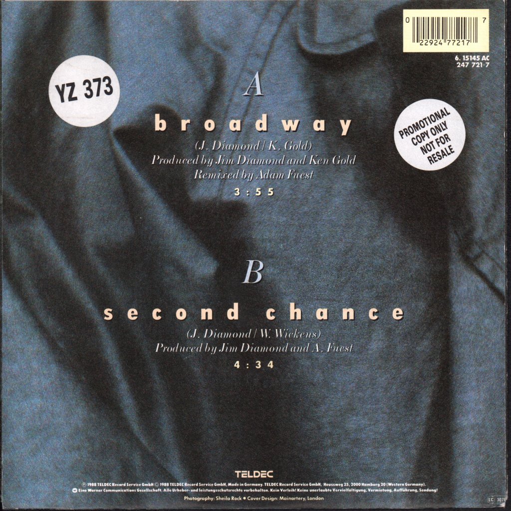 Jim Diamond - Broadway - 7 Inch