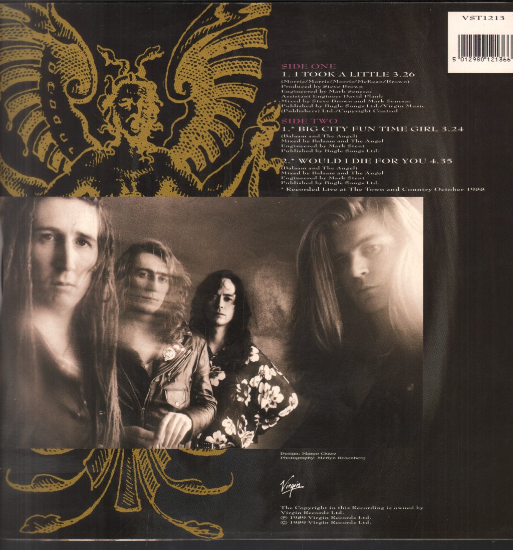 Balaam And The Angel - I Took A Little - 12 Inch