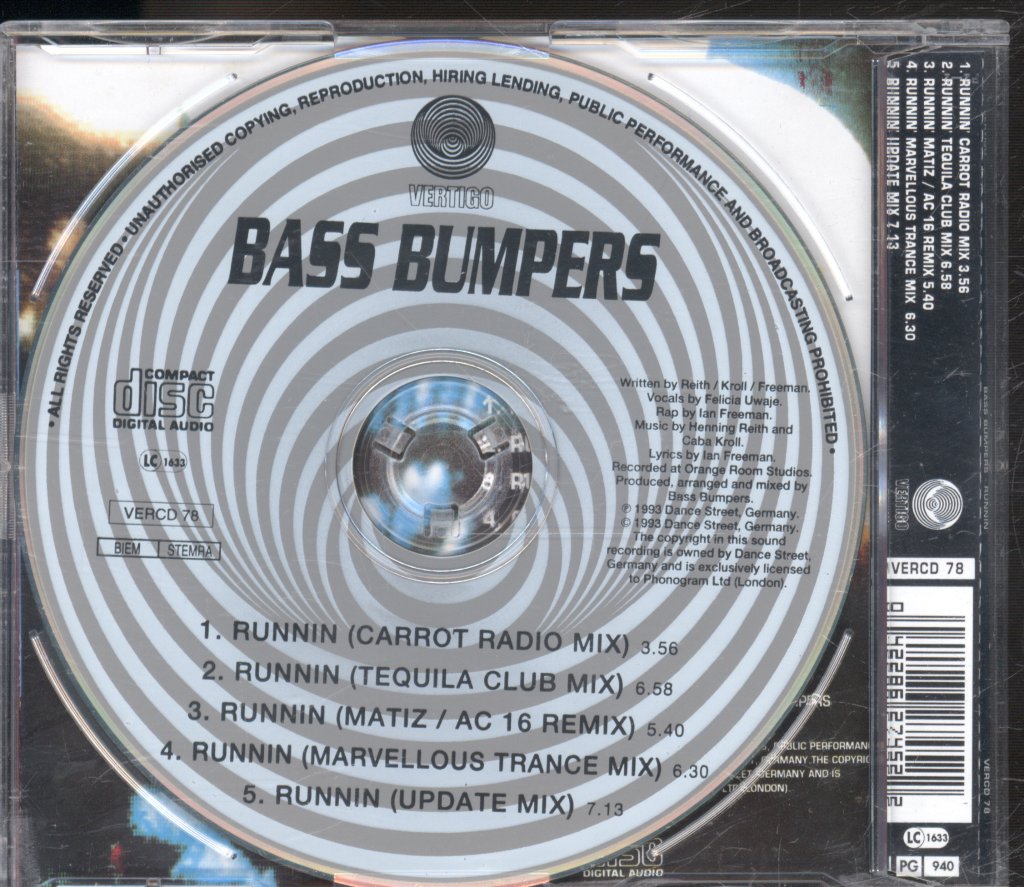 Bass Bumpers - Runnin - Cd