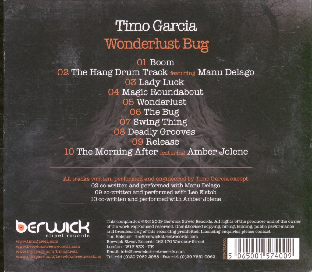 Timo Garcia - Wonderlust Bug - Cd