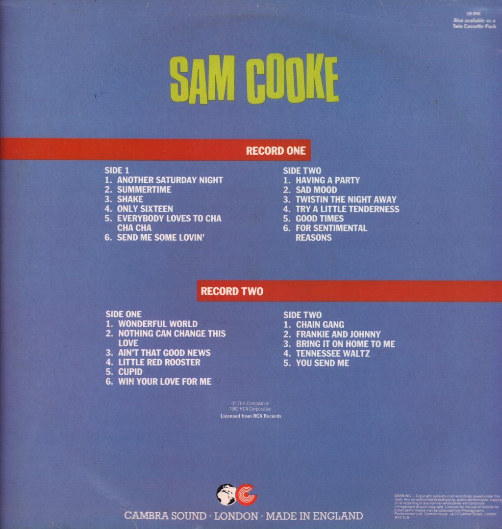 Sam Cooke - Sam Cooke - Double Lp