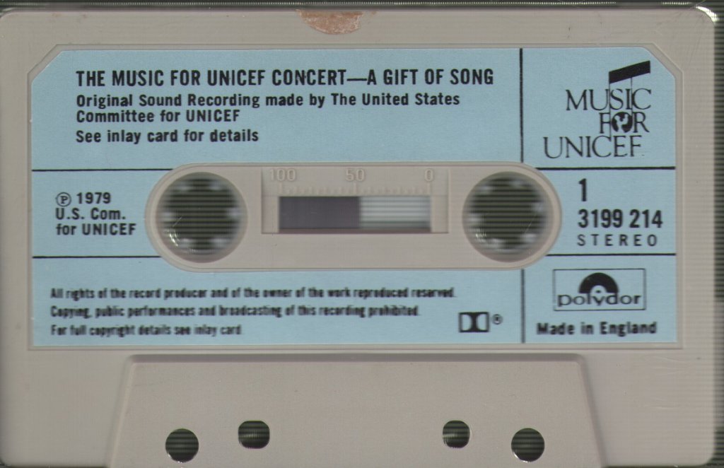 Various Artists - Music For Unicef Concert: A Gift Of Song - Cassette