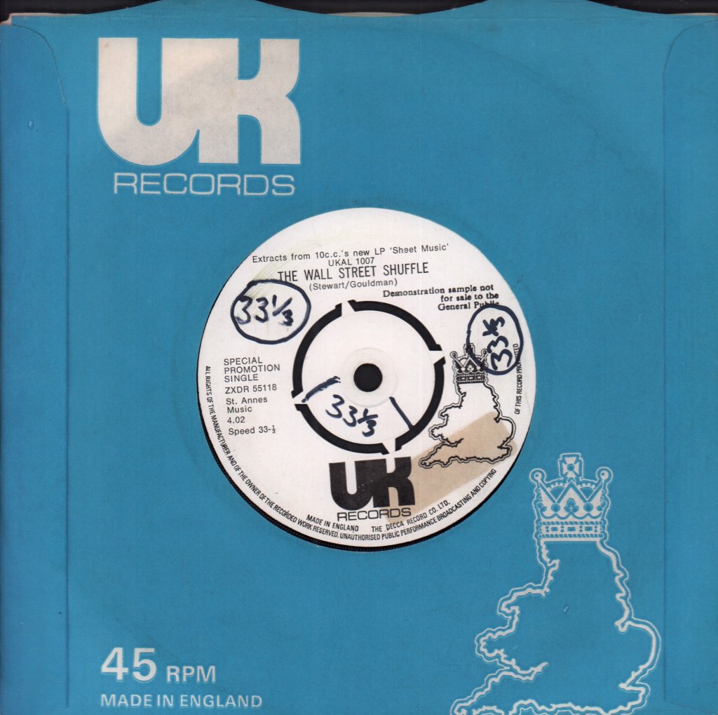 10cc - Extracts From 10cc's New LP Sheet Music - 7 Inch