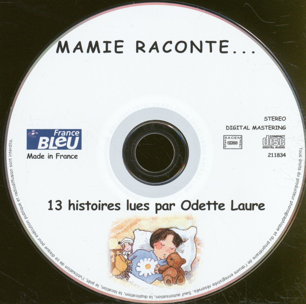 Maimie Raconte - 13 histoires lues par Odette Laure - Cd