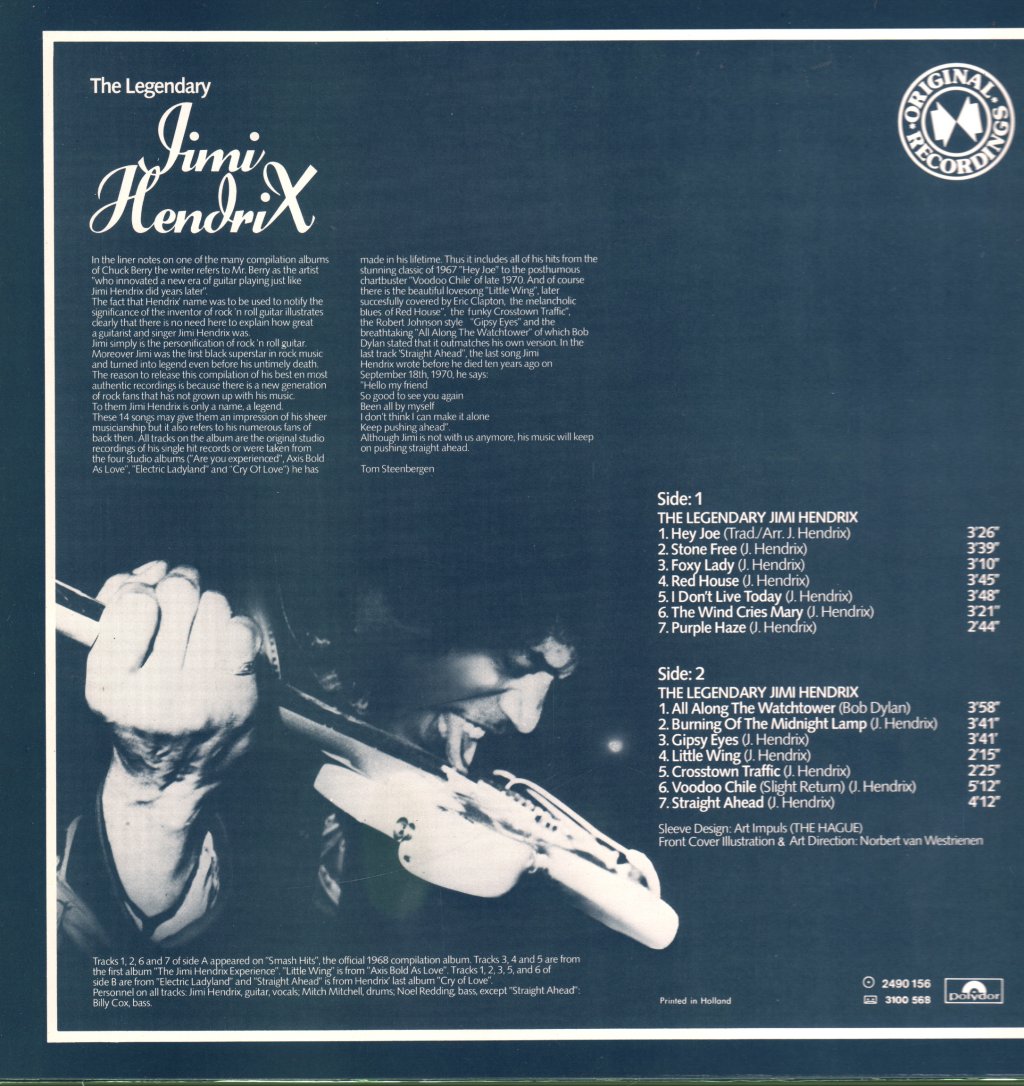 Jimi Hendrix - Legendary - Lp