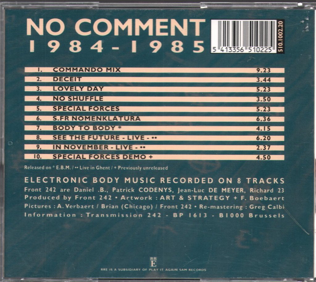 Front 242 - No Comment - Cd
