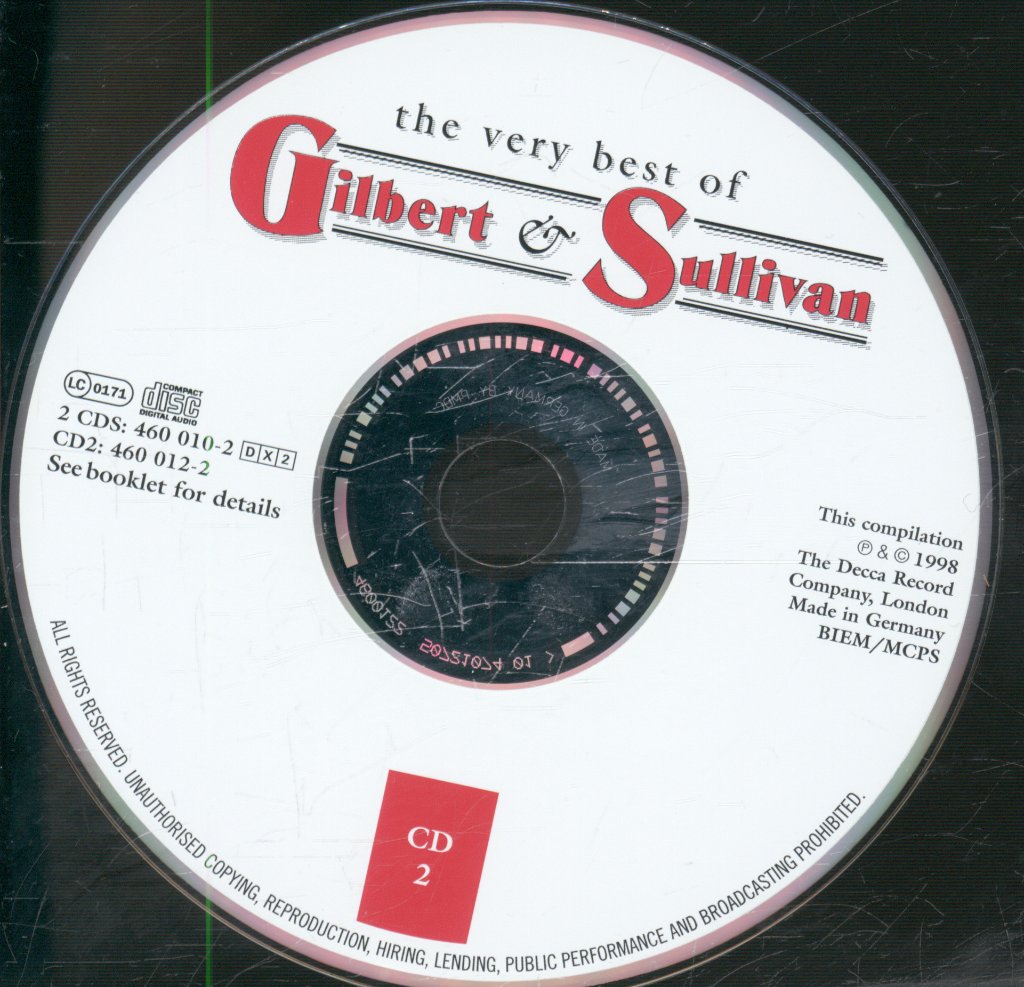 D'Oyly Carte Opera Company - Very Best Of Gilbert & Sullivan - Double Cd