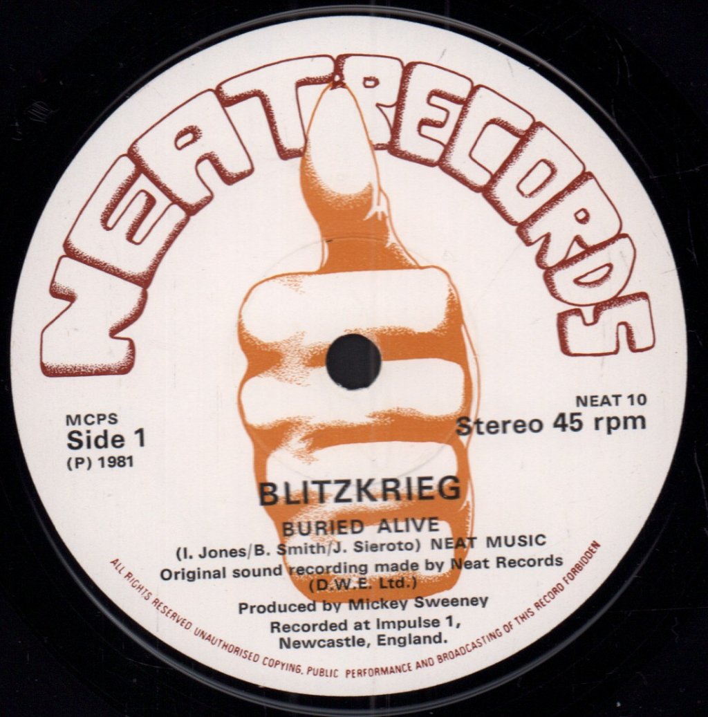 Blitzkrieg (Nwobhm Group) - Buried Alive - 7 Inch