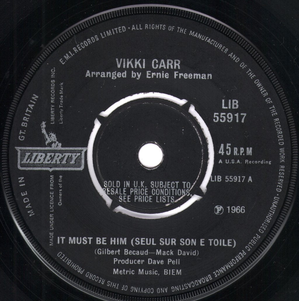 Vikki Carr - It Must Be Him - 7 Inch