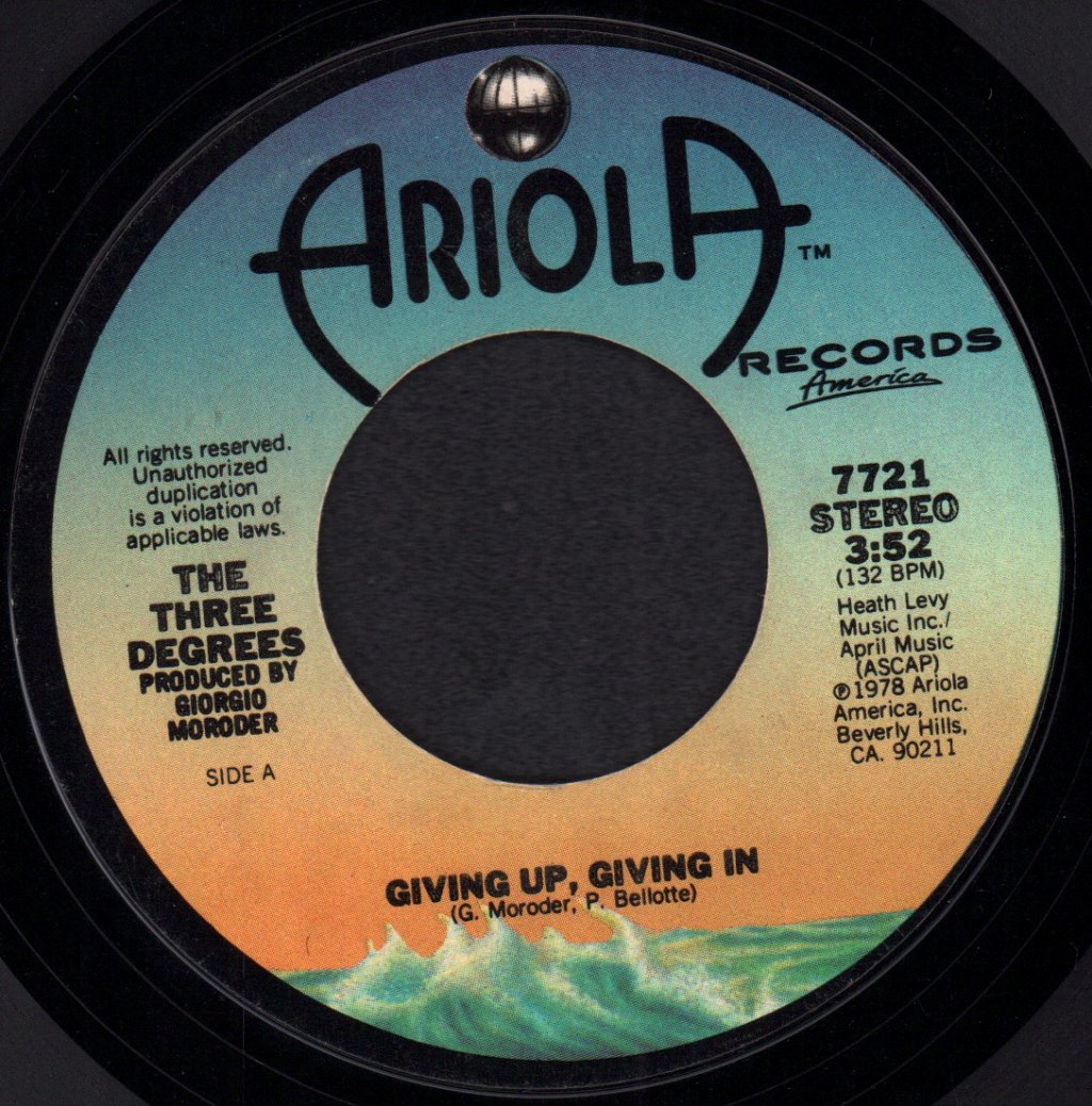 Three Degrees - Giving Up Giving In - 7 Inch