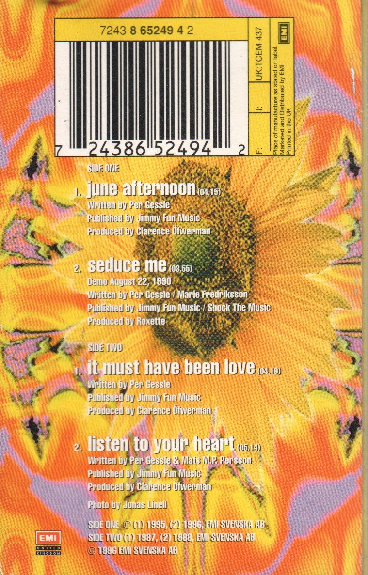 Roxette - June Afternoon - Cassette