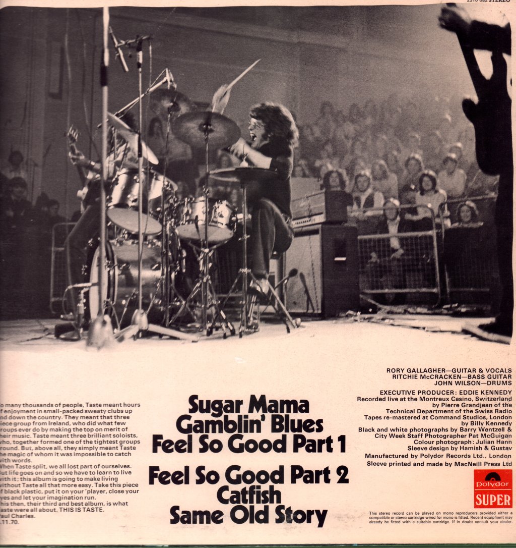 Taste (Rory Gallagher) - Live - Lp