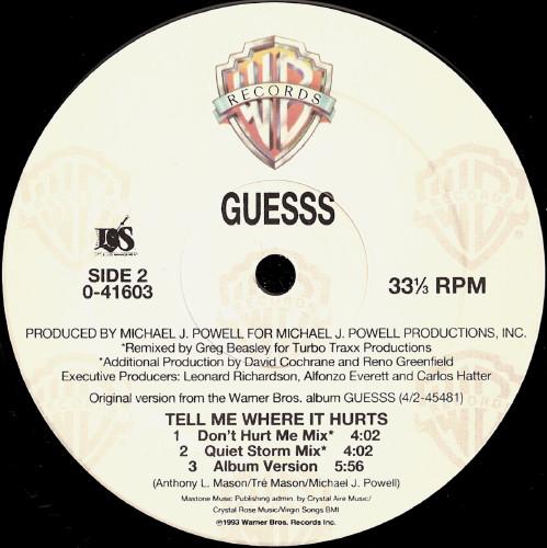 Guesss - It's You That I Need - 12 Inch