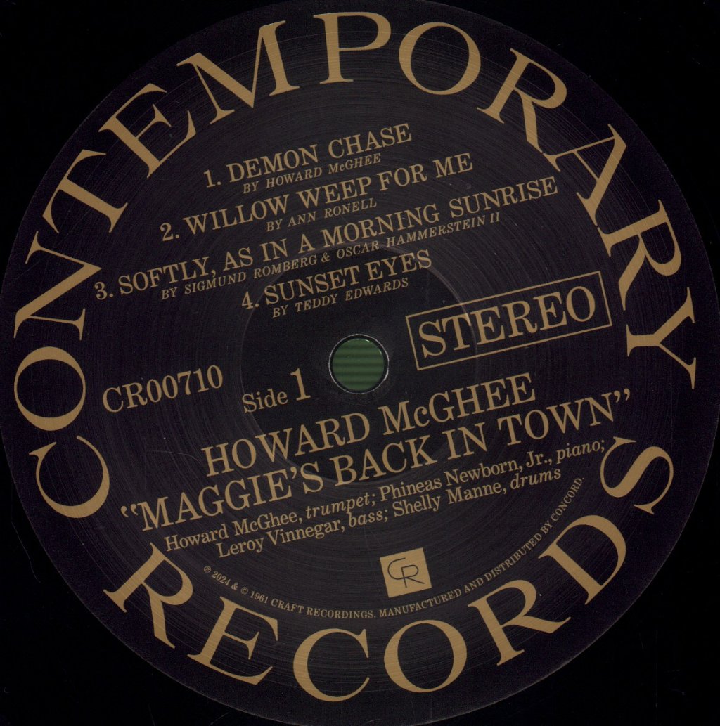 Howard Mcghee - Maggie's Back In Town!! - Lp