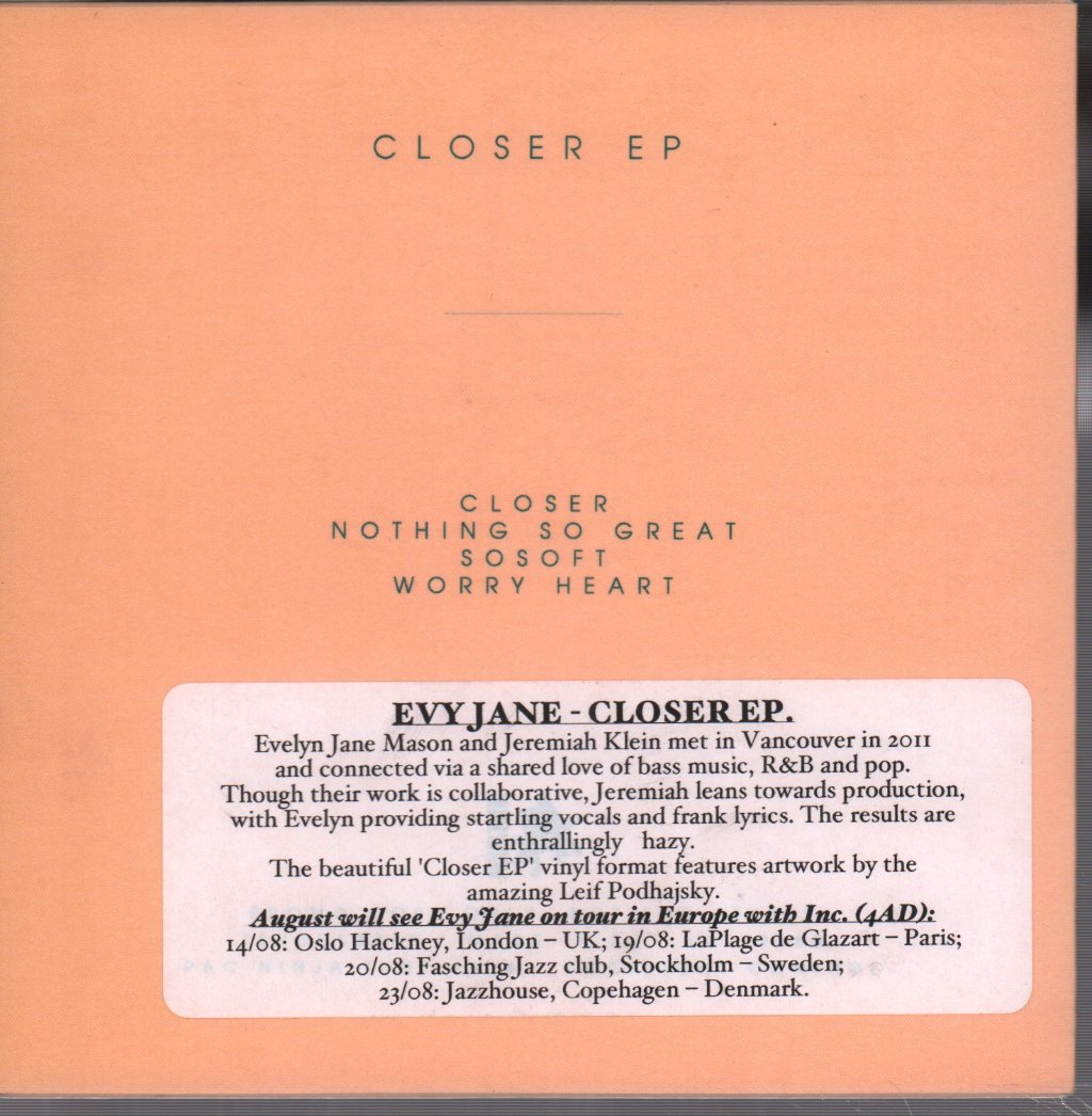 Evy Jane - Closer - Cd