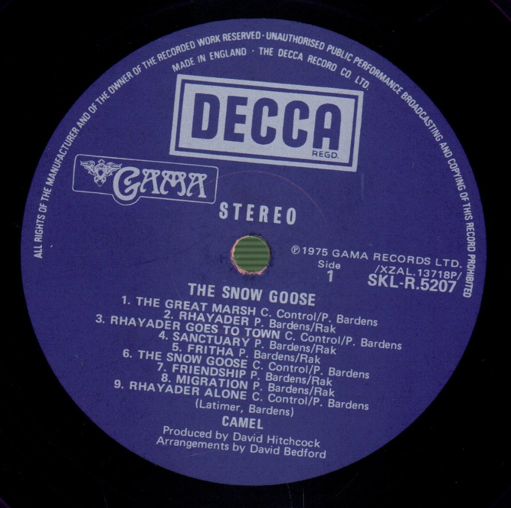 Camel - Snow Goose - Lp