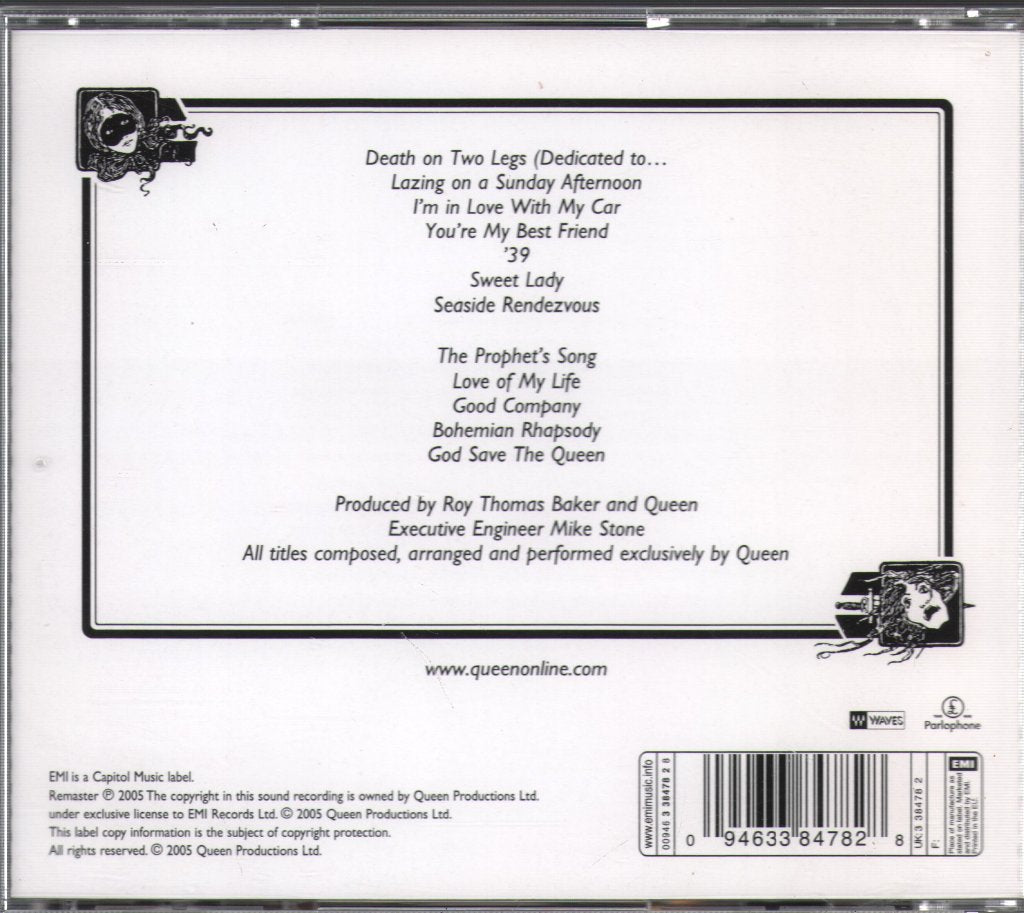Queen - A Night At The Opera - Cd