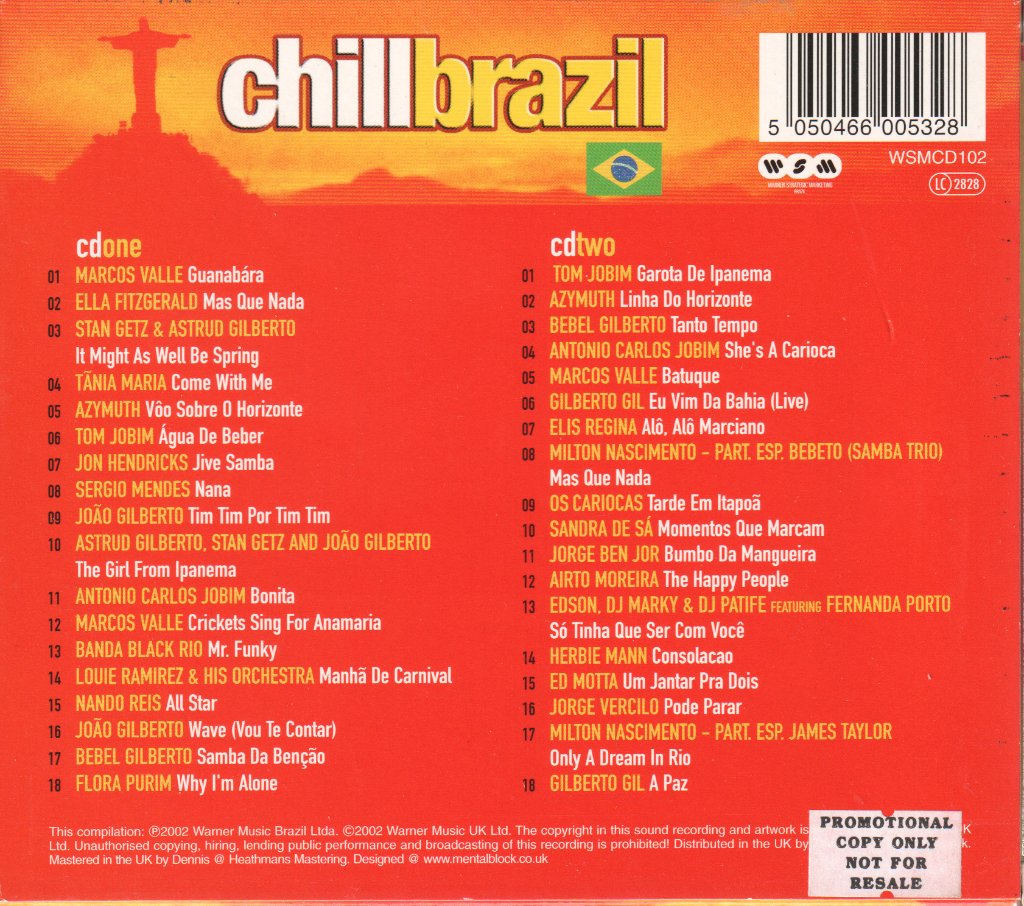 Various Artists - Chillbrazil - Double Cd