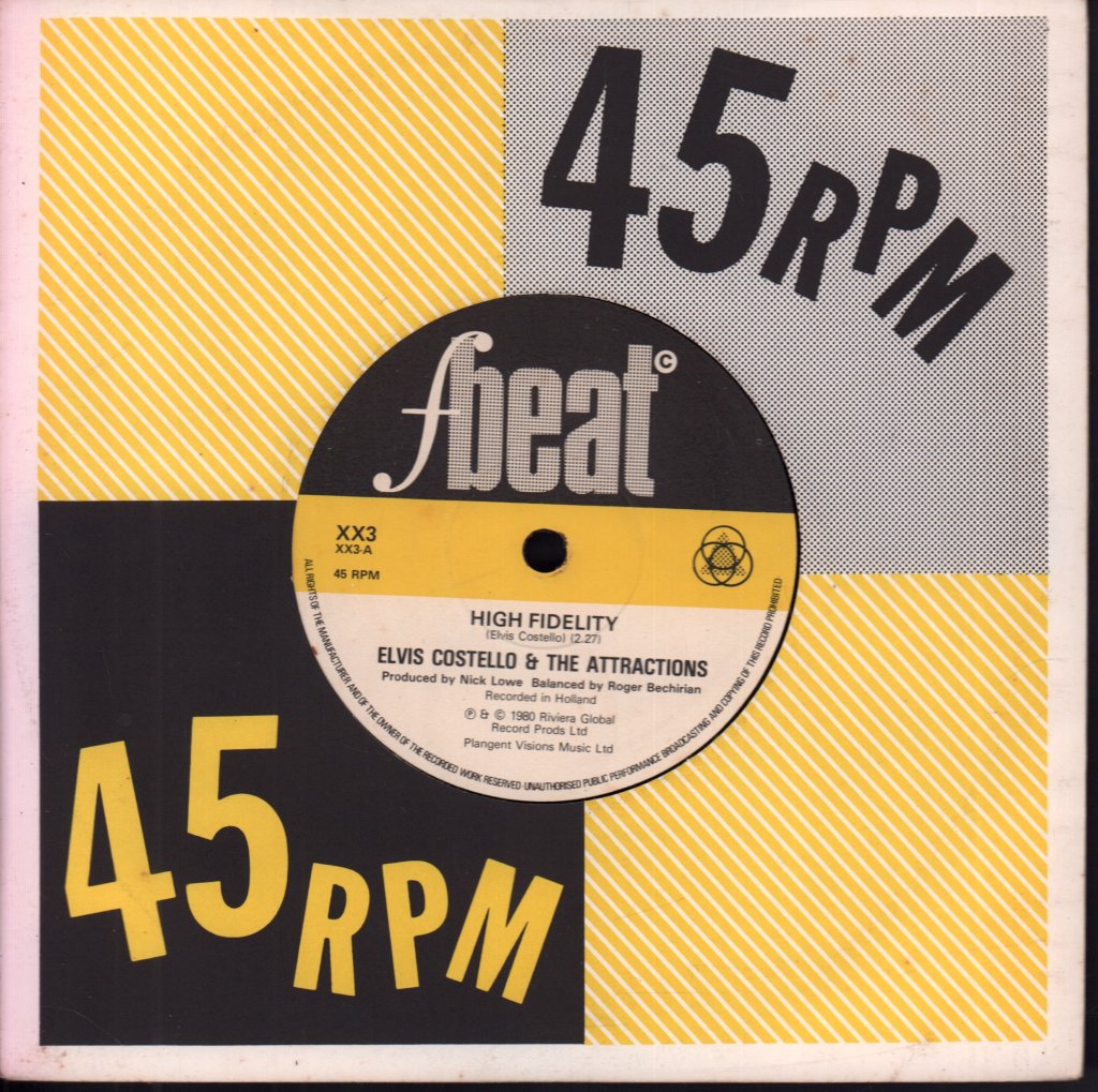 Elvis Costello - High Fidelity - 7 Inch