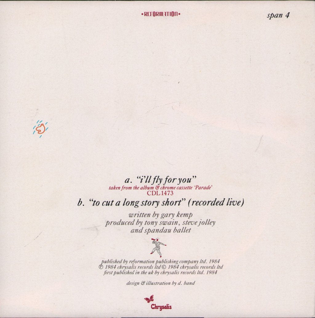 Spandau Ballet - I'll Fly For You - 7 Inch
