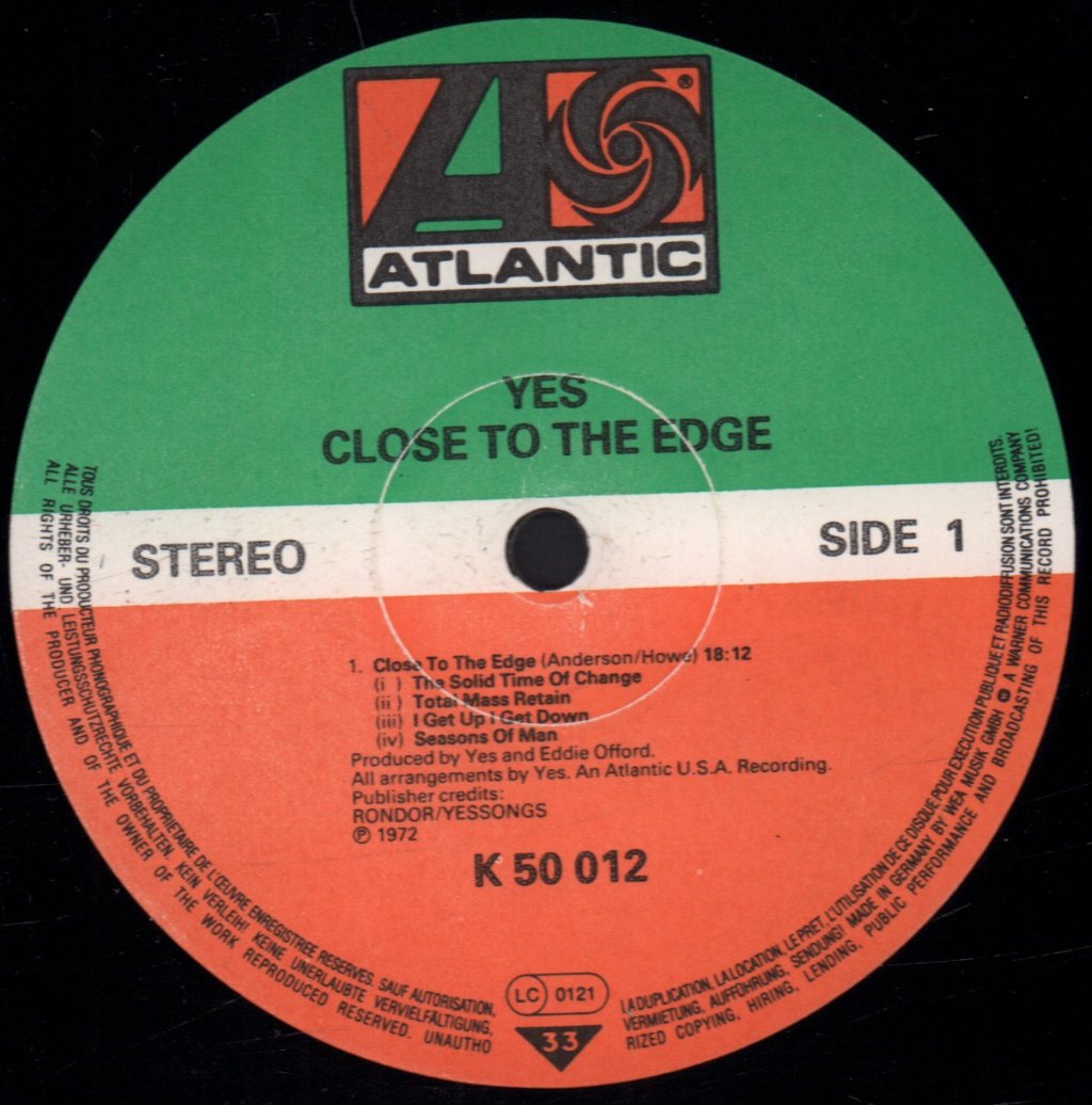Yes - Close To The Edge - Lp